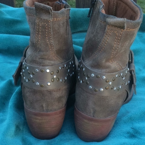 Josef Seibel Toni Taupe Studded Ankle Boots Sz 6 - Picture 3 of 6